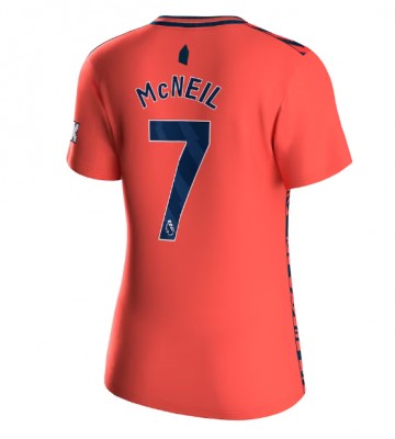 Everton Dwight McNeil #7 Replica Away Stadium Shirt for Women 2023-24 Short Sleeve